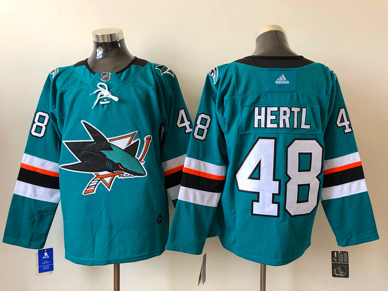 Men's San Jose Sharks Tomas Hertl #48 Teal Breakaway Jersey